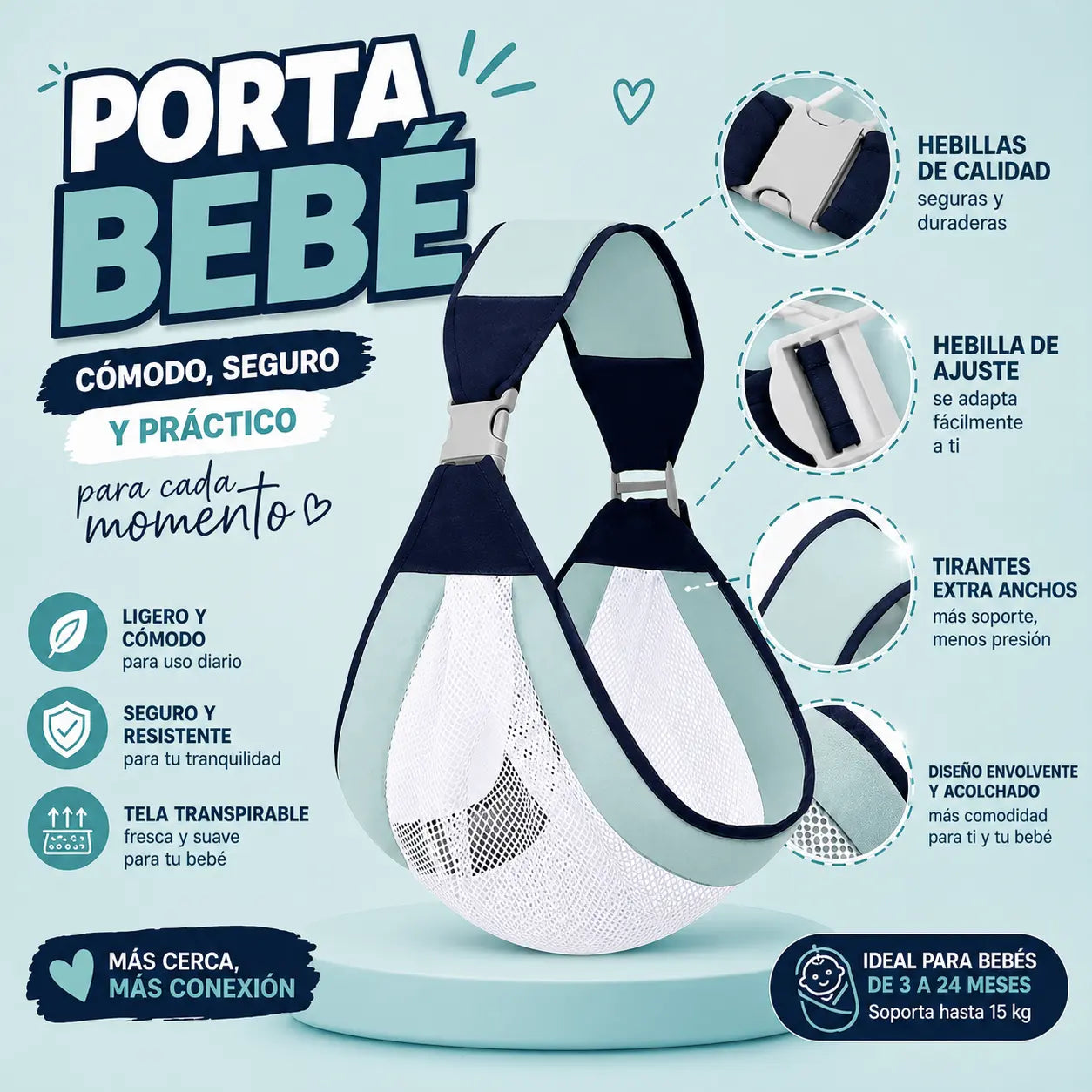 Soporte para Bebé Transpirante