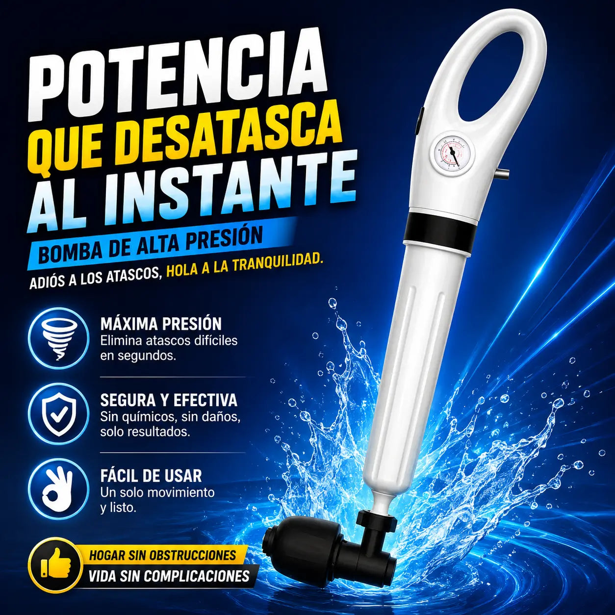 Destaqueador Bomba de Sanitario