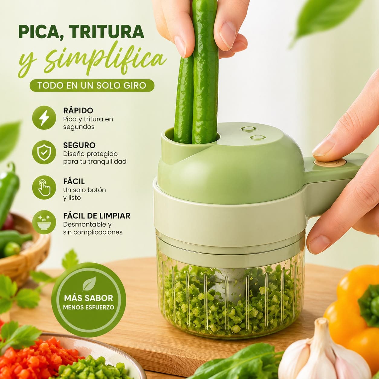 CORTADOR DE VERDURAS ELECTRICO