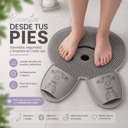 Tapete lava pies antideslizante