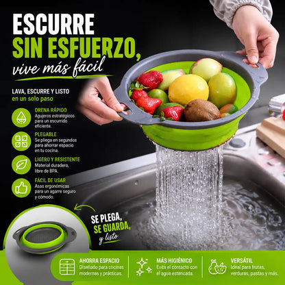 Colador Escurridor Plegable Expandible