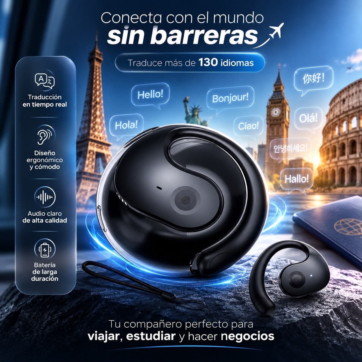 Audífonos Inalámbricos Traductores