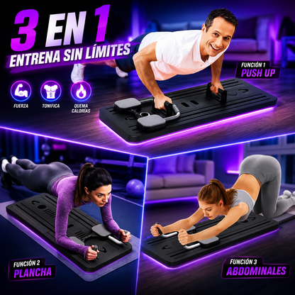 Tabla Pilates y Push up Con Elasticos