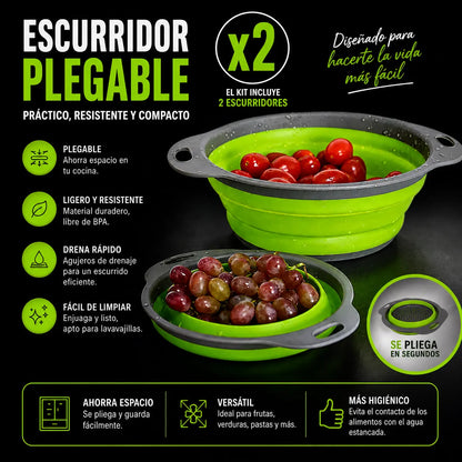 Colador Escurridor Plegable Expandible