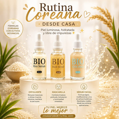Kit x 3 BIO Rice Mascarilla Coreana