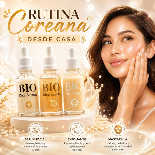 Kit x 3 BIO Rice Mascarilla Coreana