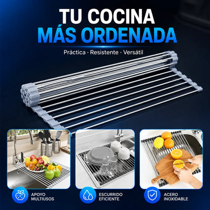 Rejilla escurridora enrollable multiusos