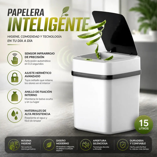 Papelera Con Sensor Inteligente