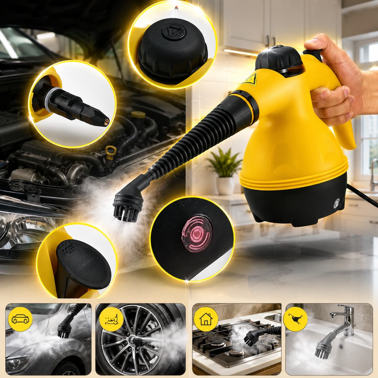 VAPORIZADOR AMARILLO 5 EN 1