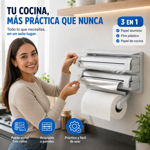 Dispensador de Rollos 3 en 1