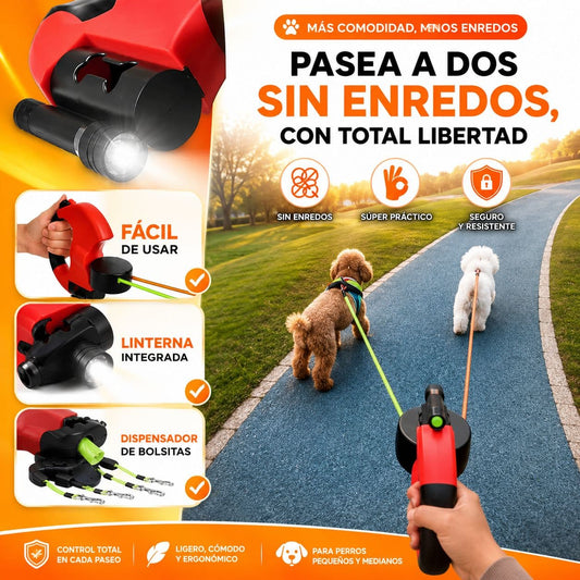 CORREA PARA MASCOTA DOBLE