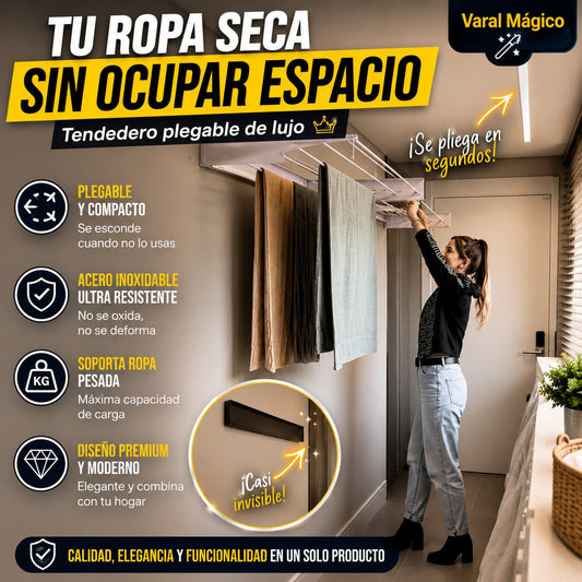 Tendedero plegable de lujo