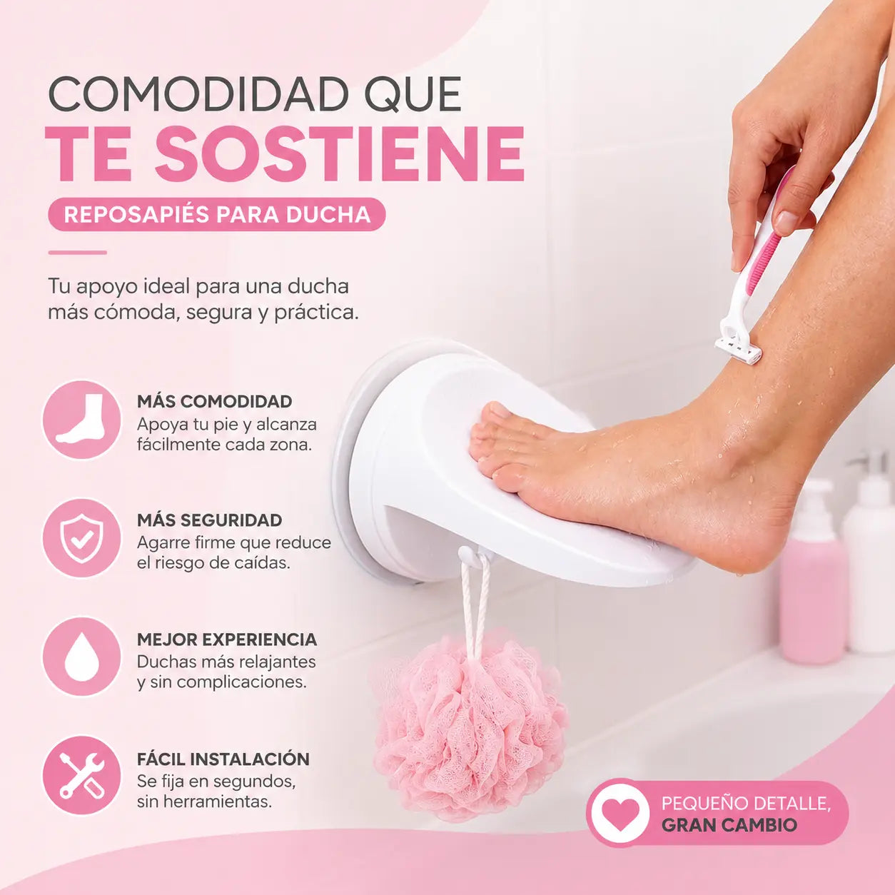 Soporte De Baño Para Pies