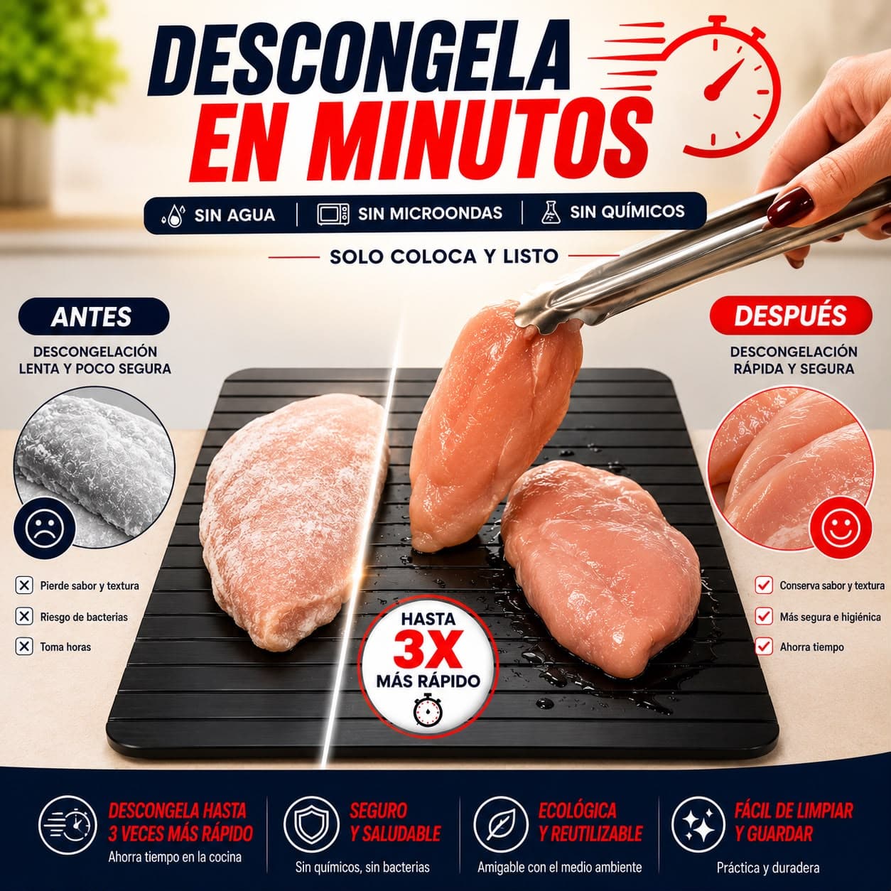 Tabla para descongelar